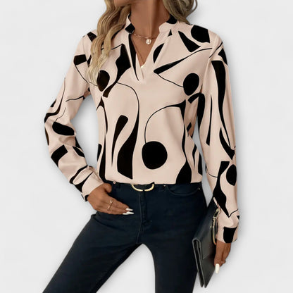 Amelia - Refined Blouse with Elegant and Luxurious Accents for Wo