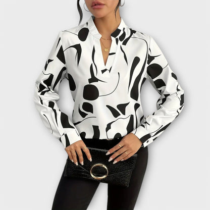 Amelia - Refined Blouse with Elegant and Luxurious Accents for Wo