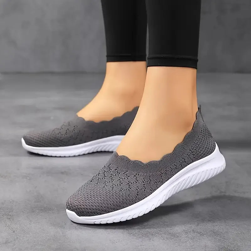 Daisy - Comfortable Knit Slip-On Sneakers for Women